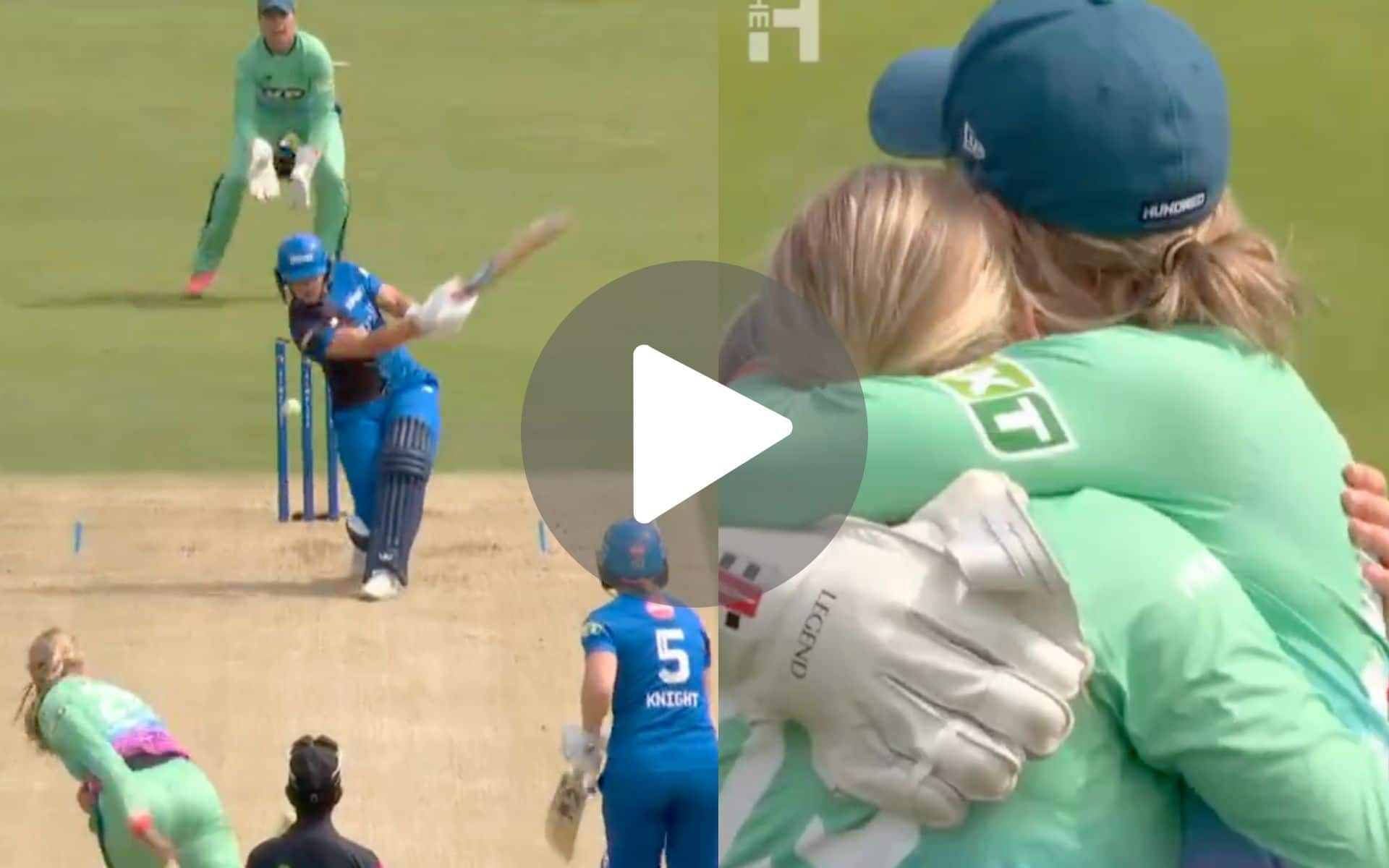 [Watch] Gibson Embarrassed After Slog Sweep Miscue Vs Ryana In The Hundred